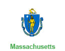 Massachusetts flag representing incentives in MA for pellet boilers